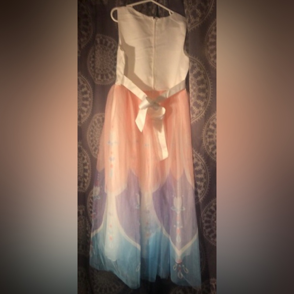 New Princess Flower Girl Pageant Gown Birthday Party Dress Sleeveless - size 12 - Picture 4 of 6